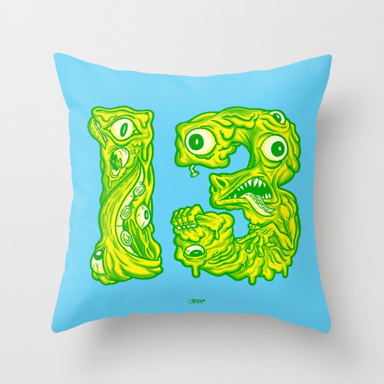 Ugly 13 Throw Pillow