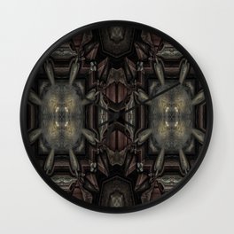 dark fantasy pattern, horror dark pattern, old pattern Wall Clock