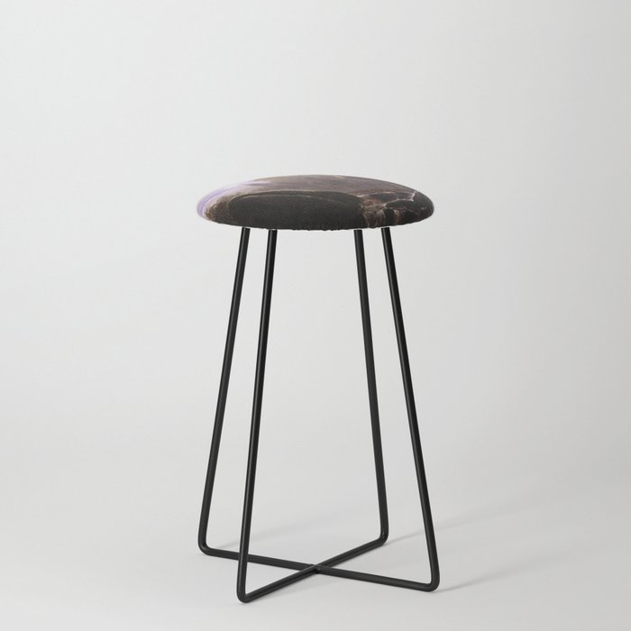 a moonlit night - Carl Wagner  Counter Stool