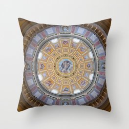 Dome Ceiling Fresco St. Stephen's Basilica Throw Pillow