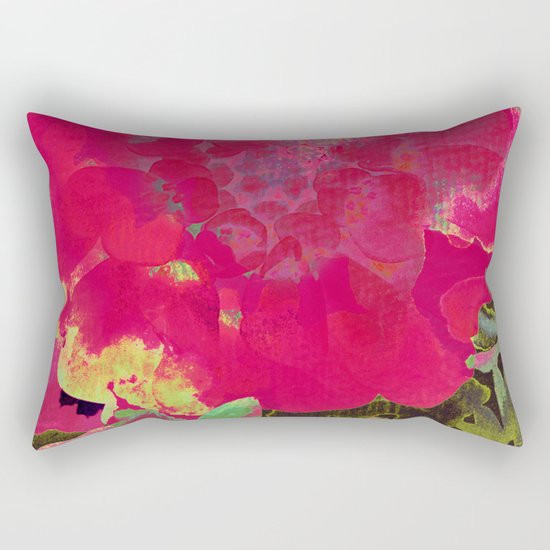 big abstract flower Rectangular Pillow