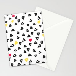 doodle triangles Stationery Cards