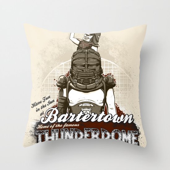 Visit Bartertown! Throw Pillow