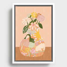 Flower Vase Framed Canvas