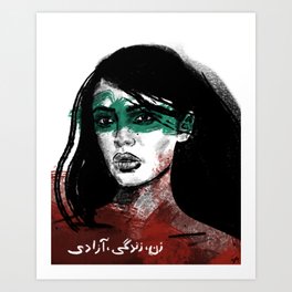 Zan, Zendegi, Azadi (Women, Life, Freedom) Art Print