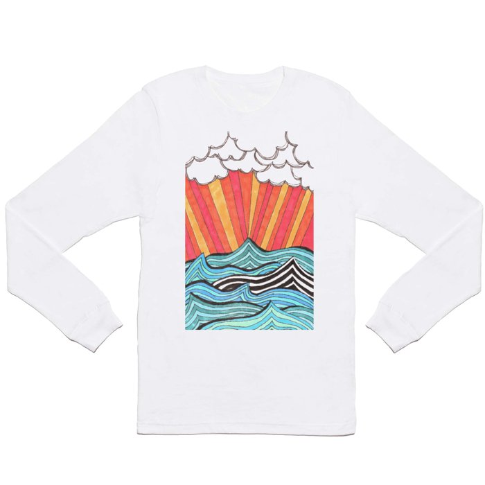 Rays of Sunshine on a Cloudy Day. Long Sleeve T Shirt