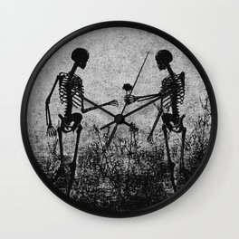 skeleton lovers Wall Clock