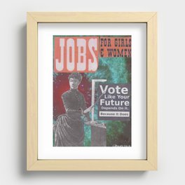 Vote Like Your Future Depends on It Recessed Framed Print