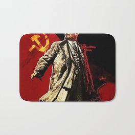 Vladimir Lenin Bath Mat | Russian, Union, Hammer, Communist, Ussr, Graphicdesign, Socialist, Flag, October, Vladimirlenin 