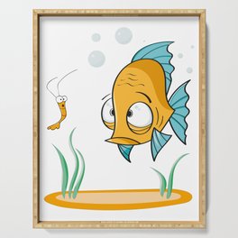 Fish vector illustration Serving Tray