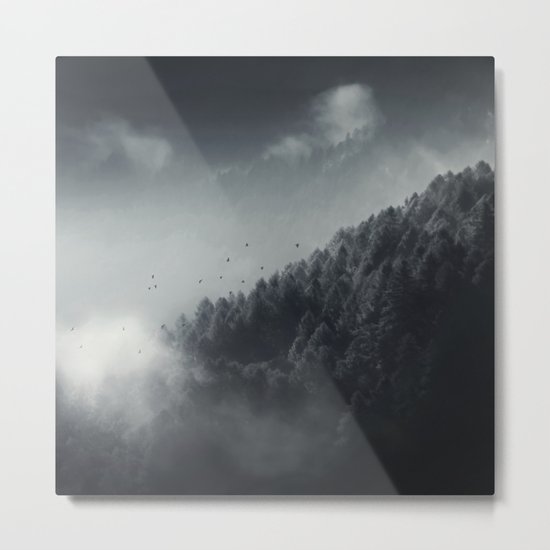Misty Woodlands Metal Print