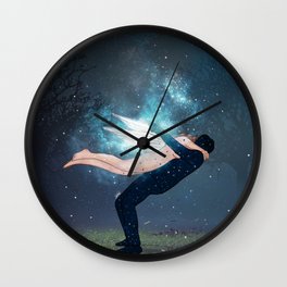 unforgettable hug colored. Wall Clock