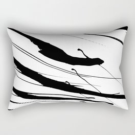 Abstract Swatches // Black Rectangular Pillow