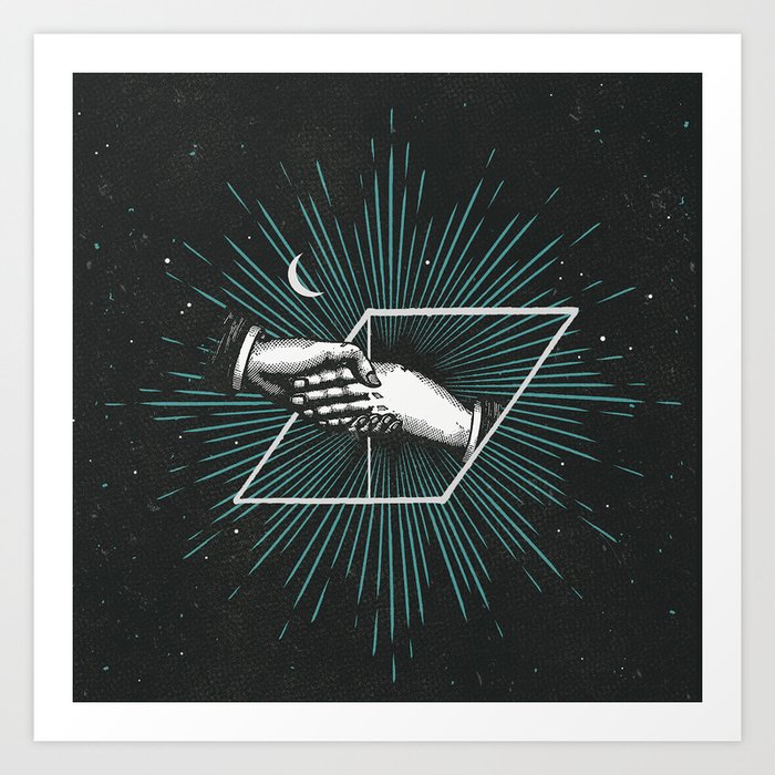 SCI-FI SILHOUETTE  Art Print