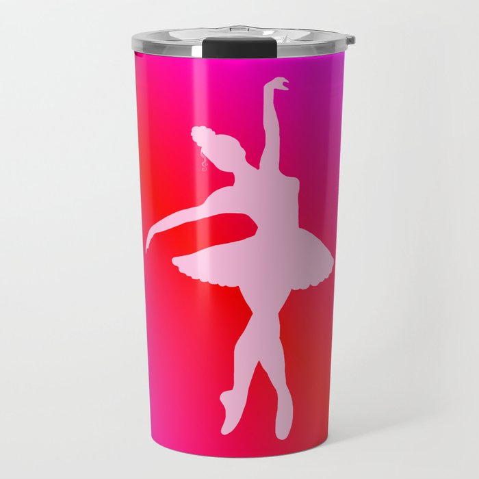 Pink Ballerina Spotlight Travel Mug