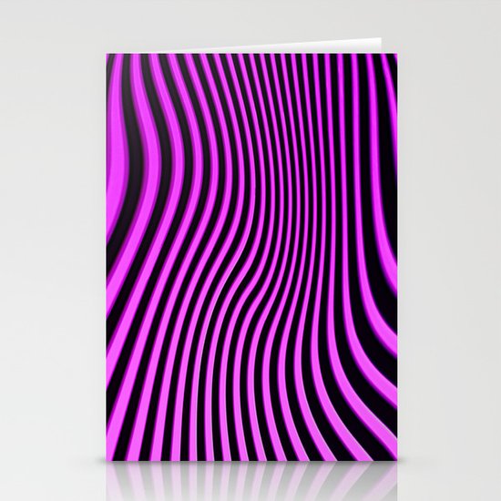 Stripes in Pink Stationery Cards