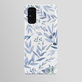 Blue Eucalyptus Pattern Android Case