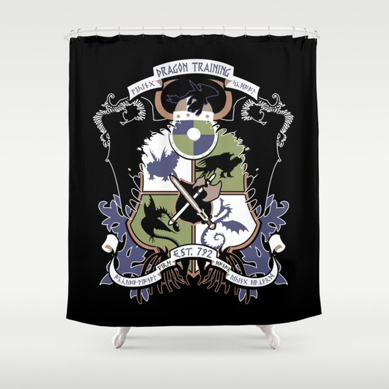 Dragon Training Crest - How to Train Your Dragon Shower Curtain