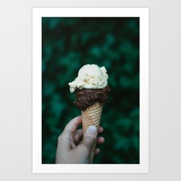 Icecream - tropical chocolate summer vibes photography Art Print