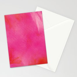 Pink orange white feather fluffy background Stationery Card