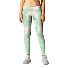 tipped midcentury in mint Leggings