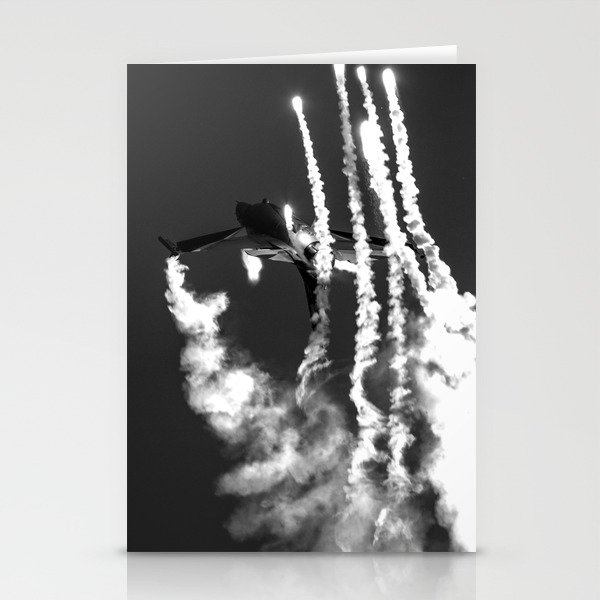 Belgian F16 and Flares Stationery Cards