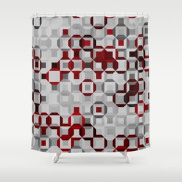 these squares are a metaphor for our lives Shower Curtain