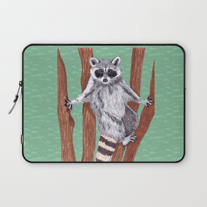 Yo ! Raccoon on the Tree Drawings Edition 1 Laptop Sleeve