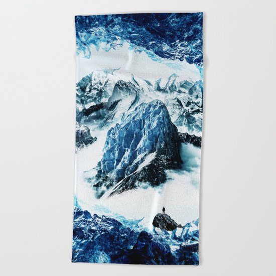 Frozen isolation Beach Towel