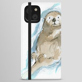 Sea otters iPhone Wallet Case
