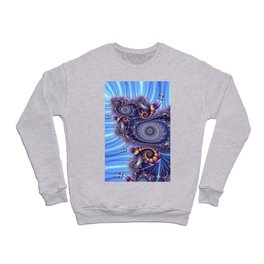 FRACTAL SHELLS PURPLE/YELLOW Crewneck Sweatshirt