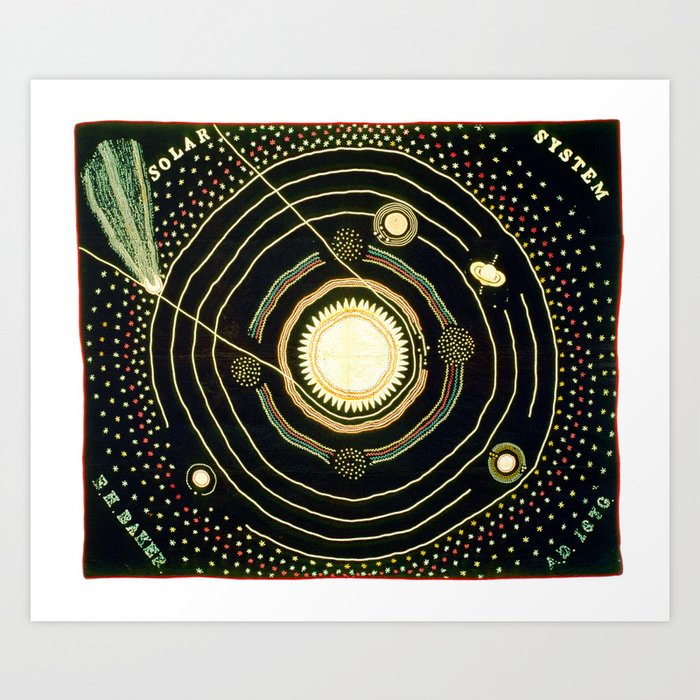 Solar System quilt by Ellen Harding Baker (1886) Kunstdrucke Solar System quilt by Ellen Harding Baker (1886) Kunstdrucke