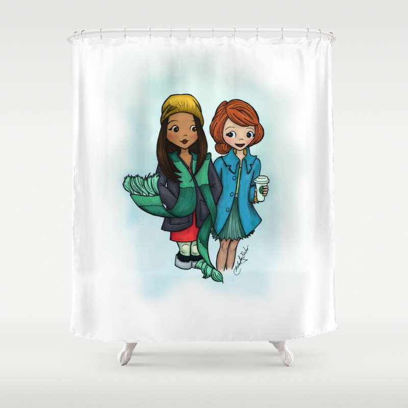 Cold Weather Warm Hearts Shower Curtain By Lunarfox Society6