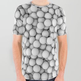Golf balls All Over Graphic Tee