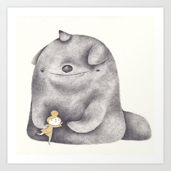 hug Art Print