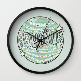 Aquarius Disco Ball Wall Clock