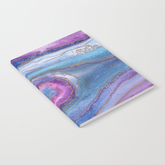 AGATE Inspired Watercolor Abstract 05 Notebook