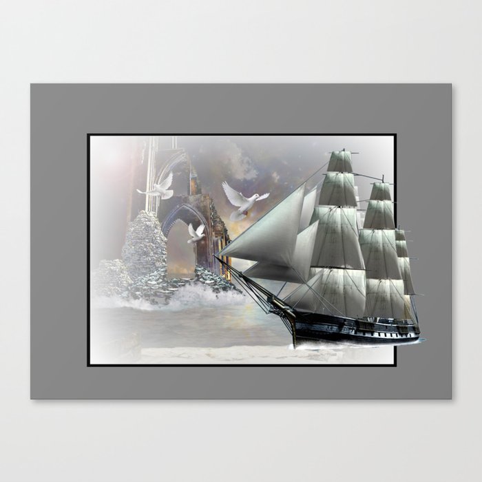 White Sails Canvas Print