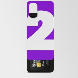 2 (White & Violet Number) Android Card Case