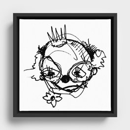 Clowns in Crowns #1 Framed Canvas