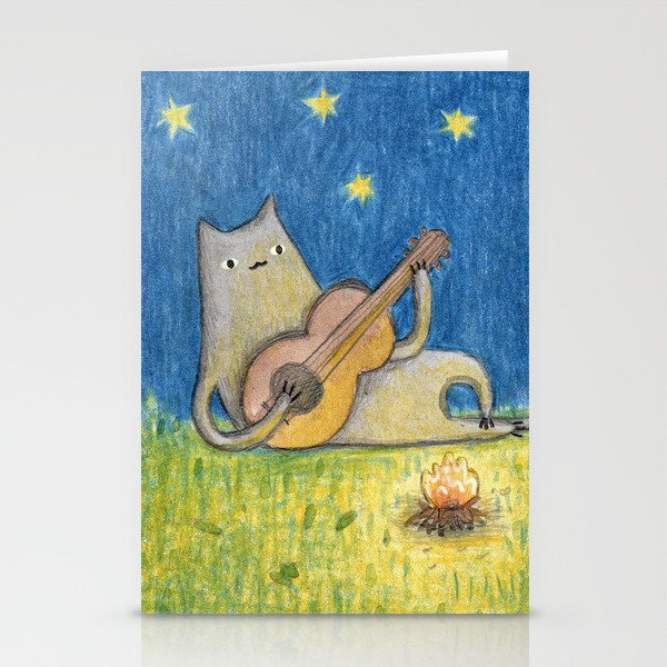 Campfire Cat Stationery Cards