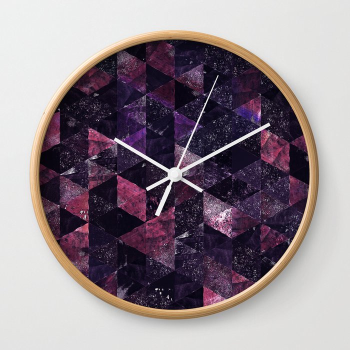 Abstract Geometric Background #13 Wall Clock