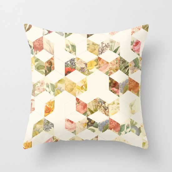Keziah - Flowers Throw Pillow