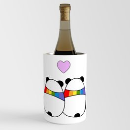 LGBT panda love is love couple Wine Chiller
