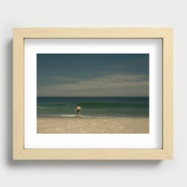 Girl and the Ocean #2 Recessed Framed Print