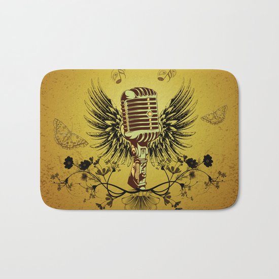 Music, microhpone Bath Mat