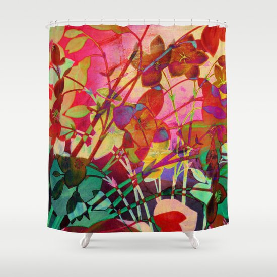 wild floral Shower Curtain
