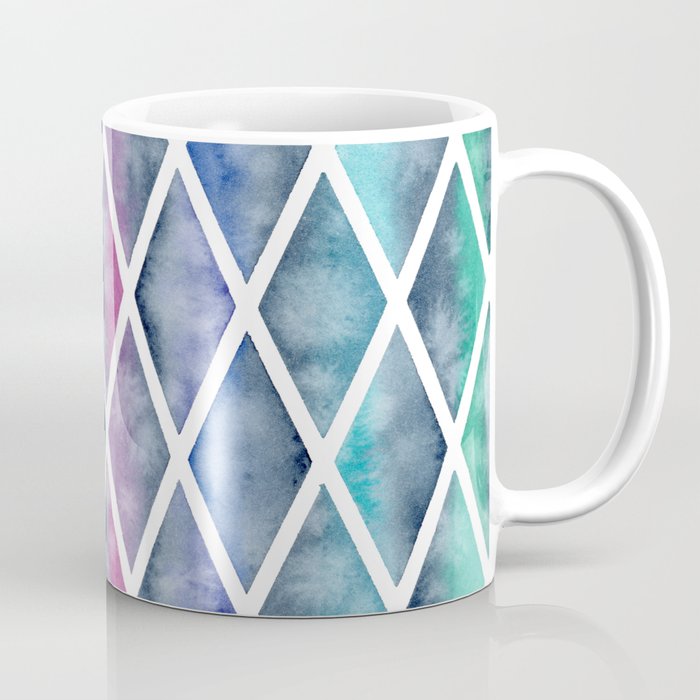 Grey rainbow diamonds Coffee Mug