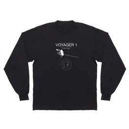 Voyager 1-Humanity's Farthest Spacecraft-40 Years in Space Long Sleeve T-shirt
