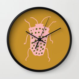 arthropod mustard Wall Clock | Animal, Ink Pen, Yellow, Nature, Beetles, Drawing, Insect, Digital, Arthropod, Bug 